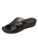 Flache Sandalen für Frauen Flaches PU-Leder lässig