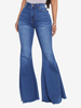 Flare Jeans High Rise Cotton Bell Bottoms für Damen 2025