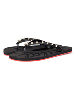Flip Flops für Frau Casual Artwork Pattern Atmungsaktive Rindsleder Upper Round Toe Casual Slipper