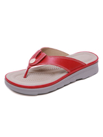 Flip Flops für Frau Modisches atmungsaktives PU-Leder