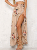 Floral Maxi 2021 Rock Chiffon Split Boho Sommerrock