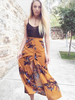 Floral Maxirock Tasten Baumwolle Sommer Rock
