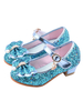 Flower Girl Schuhe Blue Pailletten Stoff Upper Party Schuhe Kinder Festzug Schuhe