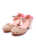 Flower Girl Schuhe Silber Pailletten Round Toe Bows Festzug Schuhe für Kinder