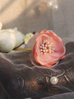 Flower Hair Pin Pink Hochzeit Braut Kopfschmuck 2 Stück