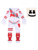 Fortnite Battle Royale Marshmellow Jumpsuit Cosplay Kostüme Halloween