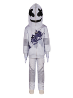 Fortnite Marshmello Cosplay Kostüme Weiß Unpersonalisierte Polyester Spiel Cosplay Kostüme