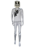 Fortnite Marshmello Jumpsuit Cosplay Kostüm Halloween