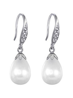 für Erwachsenen Hochzeits-Ohrringe Piercing Ohrringe Ohrstecker Cubic Zirkonia in Weiß für Damen Metall Drops Design