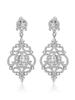 für Erwachsenen Hochzeits-Ohrringe Piercing Ohrringe Tropfen-Ohrringe Cubic Zirkonia mit vollbrillantschliff in Silbern für Damen Kupfer Drops Design