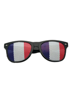 Frankreich Flagge Shutter Shades Zentai Anzug Sonnenbrille