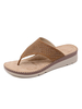 Frau Flip Flops Mode Leder rutschfest