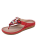 Frau Flip Flops Modisches atmungsaktives PU-Leder