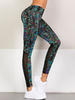 Frau Gamaschen Soft Polyester Zwei-Ton Yoga Pants