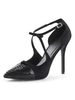 Frau High Heels Slip-On Spitzzehen Stiletto Heel Pailletten Sexy Vintage Schuhe