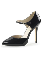 Frau High Heels Slip-On Spitzzehen Stiletto Heel Pailletten Sexy Vintage Schuhe