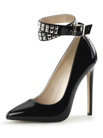 Frau High Heels Slip-On Spitzzehen Stiletto Heel Pailletten Sexy Vintage Schuhe