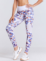 Frauen Abnehmen Gamaschen Cozy Polyester Blumendruck Yoga Pants