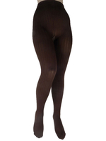 Frauen abnehmen Leggings Kaffee braun bequeme Streifen Samt Skinny Legging