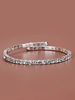 Frauen Armband Legierung Weiß Strass Armbänder