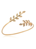 Frauen-Armband-Rhinestones; die Blatt-Form-Legierungs-Armband bördeln