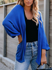 Frauen Blue Cardigans Langarm Casual Sweater
