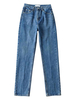 Frauen Blue Jeans Cowboy Cool Straight Jeanshose