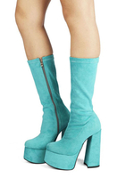 Frauen Chunky Ferse Mid Calf Stiefel in Stiefeln