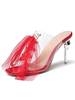 Frauen Clear Backless Sandal Transparente Slippers Slides