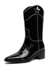 Frauen Cowboystiefel Mittlere Waden Karree 2 "Chunky Heel Stiefel