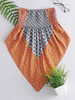 Frauen Crop Top Boho bedruckte trägerlose ärmellose sexy Tops