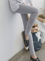 Frauen-dünne Gamaschen Modal Cut Out Lace Trim Bottom
