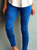 Frauen dünne Hosen mit Taschen natürliche Taille Leggings