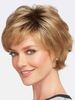 Frauen Echthaar Perücken Light Gold Mischhaar Tousled Casual Kurze Echthaar Perücken