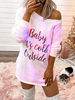 Frauen Etuikleider Rosa Charming Bateau-Ausschnitt Polyester Printed Sexy-Schlauch-Kleid