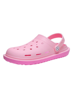 Frauen flache Sandalen ausgeschnittener Absatz zweifarbige PU-Leder Athletic Slip-On Clogs Schuhe