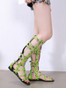 Frauen Gladiator Sandalen Frauen Open Toe Snake Printed Flache Sandale Schuhe