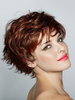 Frauen Haar Perücken Mahagoni Tousled Short Curly Hair Perücken