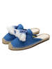Frauen Hausschuhe Schwarz Open Toe Flache Espadrilles Schuhe
