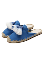 Frauen Hausschuhe Schwarz Open Toe Flache Espadrilles Schuhe