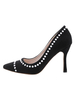 Frauen High Heels Pointed Toe Stöckelschuhe mit Nieten besetzt Chic Black Heels