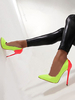 Frauen High Heels Spitz Stiletto Heel Slip On Pumps Sexy Schuhe