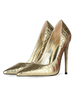 Frauen High Heels Spitze Zehen Stiletto Absatz Sexy Blond Snakeskin Print Pumps