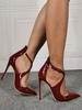 Frauen High Heels spitzen Zehen Criss Cross Stiletto Heels Plus Size Schuhe