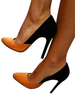 Frauen High Heels Wildleder Spitze Zehen Stiletto Absatz Slip On Pumps