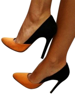 Frauen High Heels Wildleder Spitze Zehen Stiletto Absatz Slip On Pumps