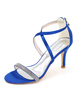 Frauen Hochzeit Schuhe High Heel Sandalen Strass Stiletto Damen Satin Brautschuhe