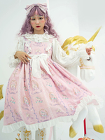 Frauen Infanta Lolita JSK Kleid Märchen Rosa Lolita Pullover Röcke