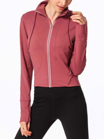 Frauen Jacken Reißverschluss Casual Field Blush Pink Jacke für Frauen