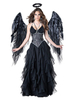 Frauen Karneval Kostüm Kostüme Black Vampire Adults Artwork Sexy Layered Wings Polyester Ballkleid Urlaub Kostüme